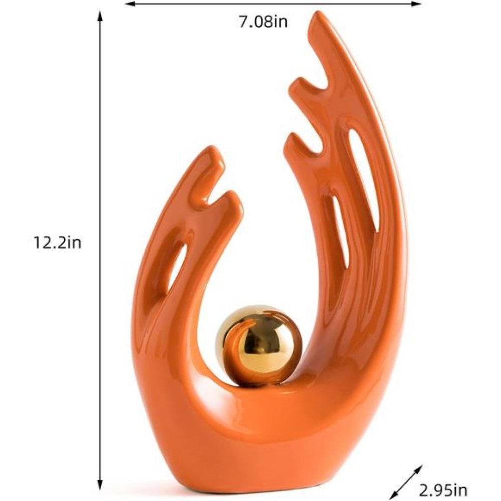 Modern Living Room Decor Art Ceramic Statues for Home Decor Accents Dining Table - Picture 3 of 5